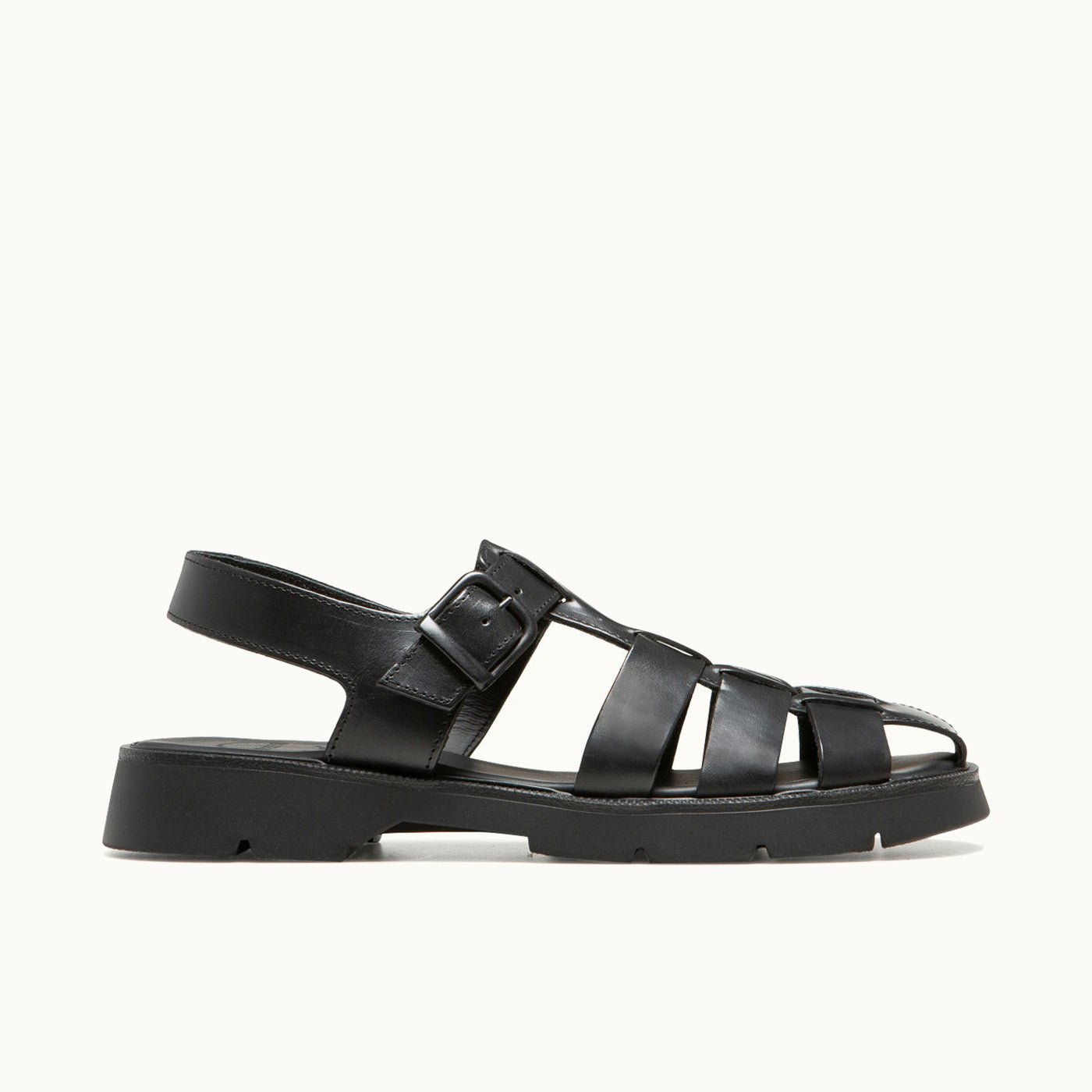 Women's Black Fisherman Sandals BABORD VGT | KLEMAN – Kleman