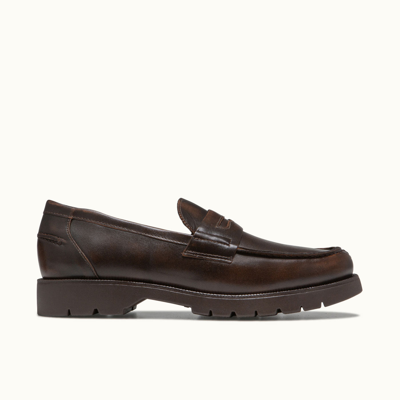 Burgundy Leather Loafers COTTEUR MD | KLEMAN – Kleman