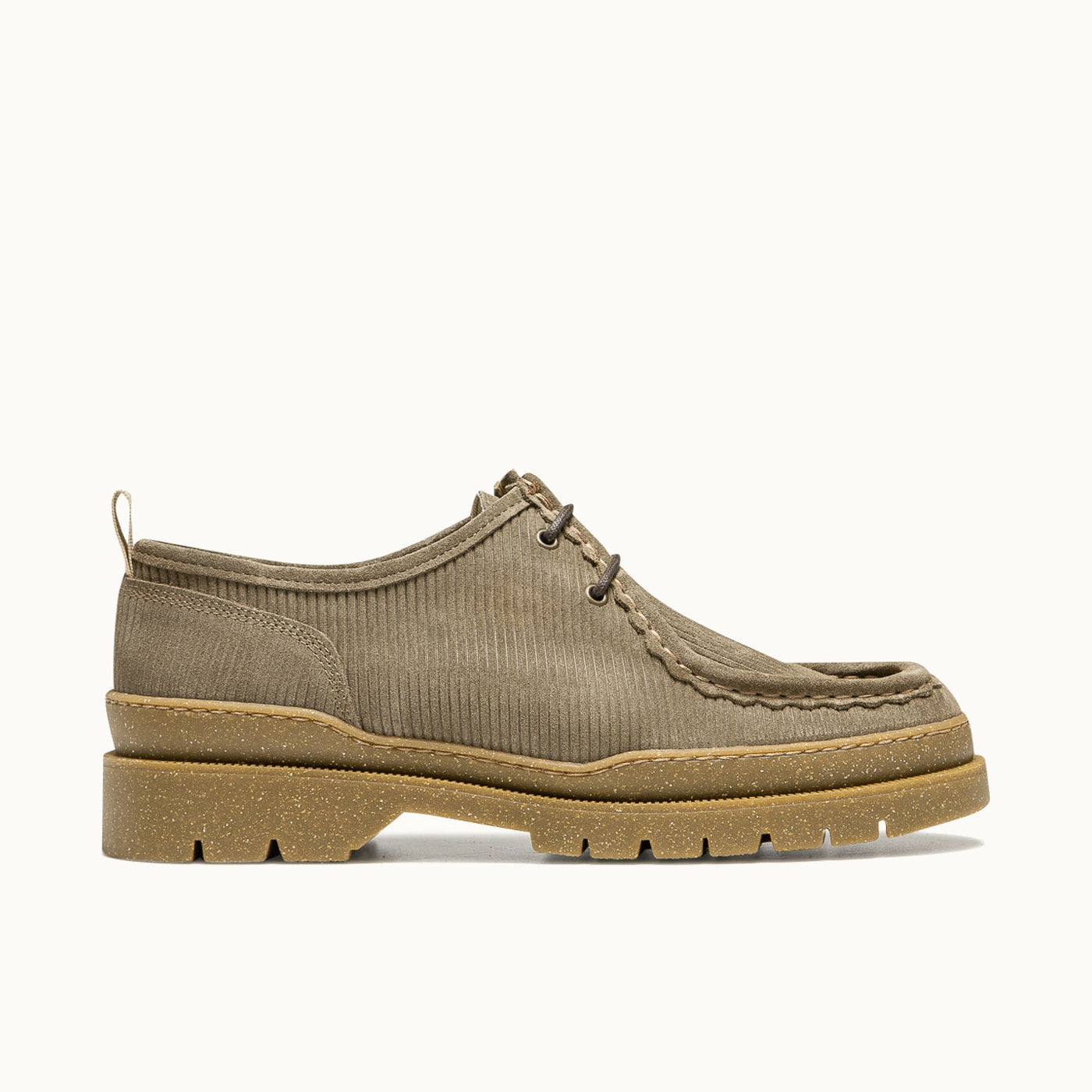 Corduroy suede MAJOR V CORD Taupe | KLEMAN – Kleman