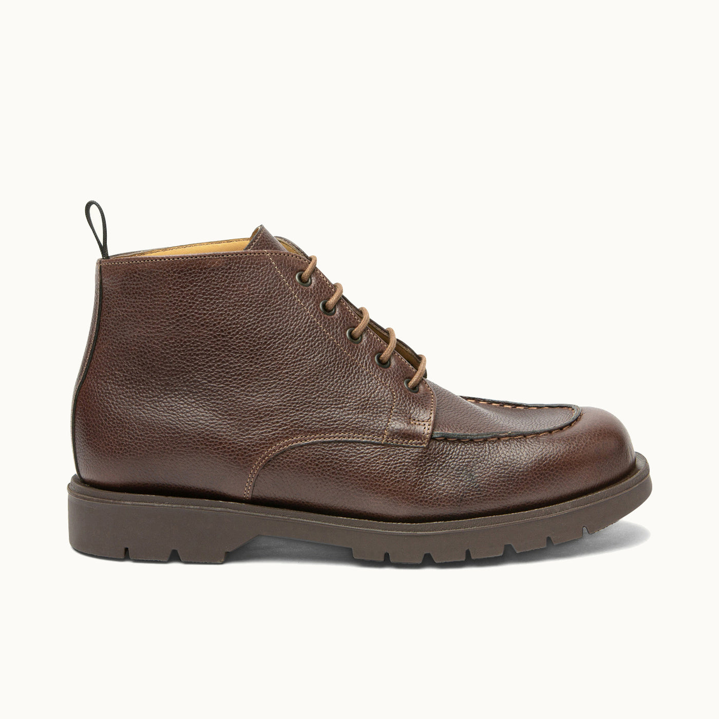 Leather Chunky Boots | OXAL G VGT Coffee – Kleman