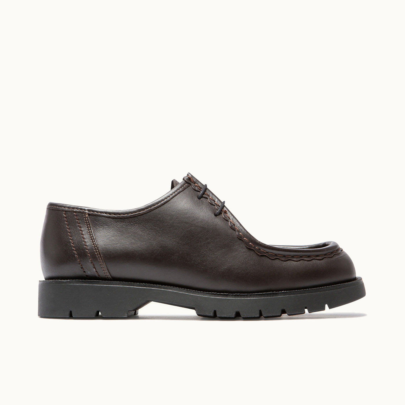 Leather Tyrolean Shoes | PADROR Brown Black – Kleman