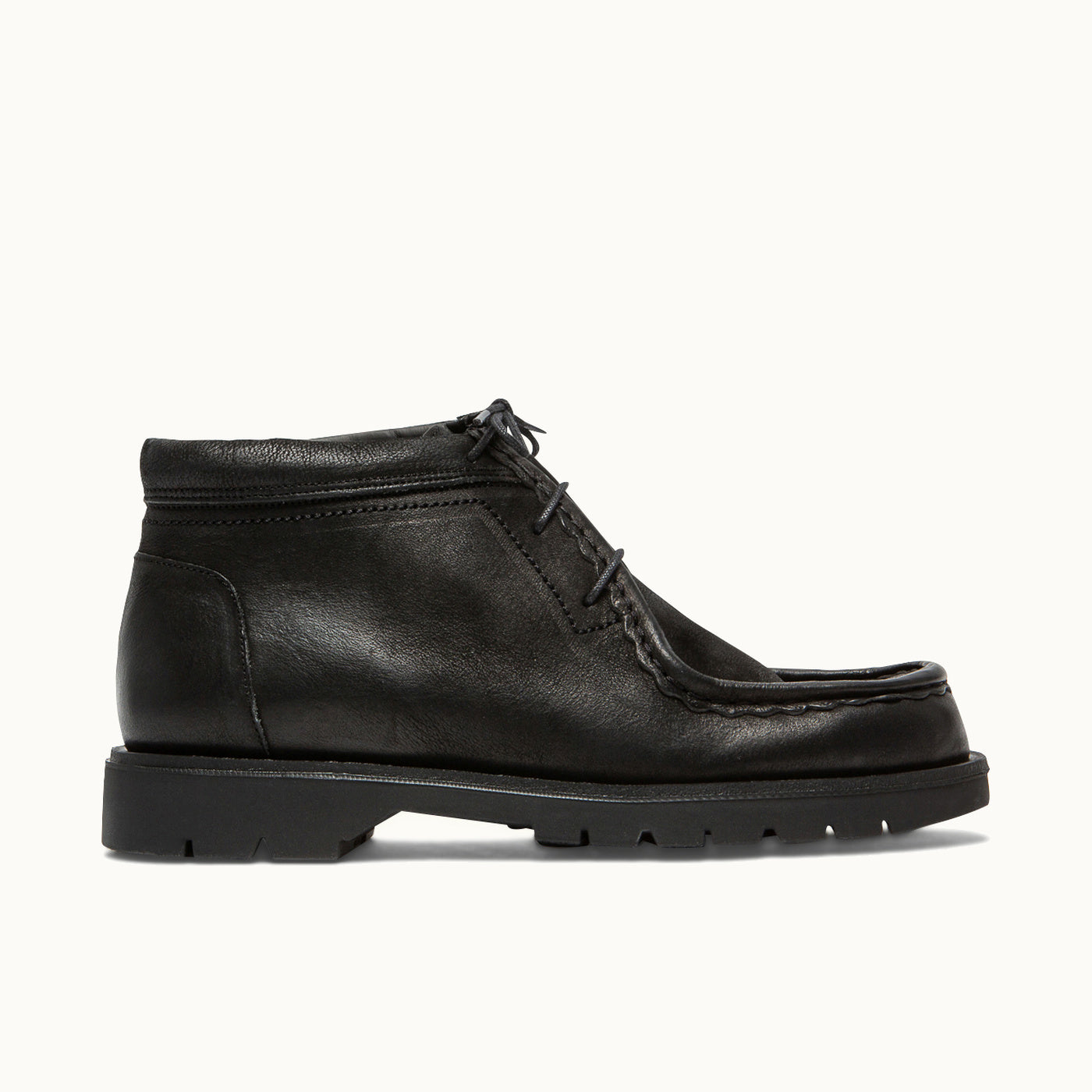 Leather Chunky Boots | PARURE VGT Black – Kleman