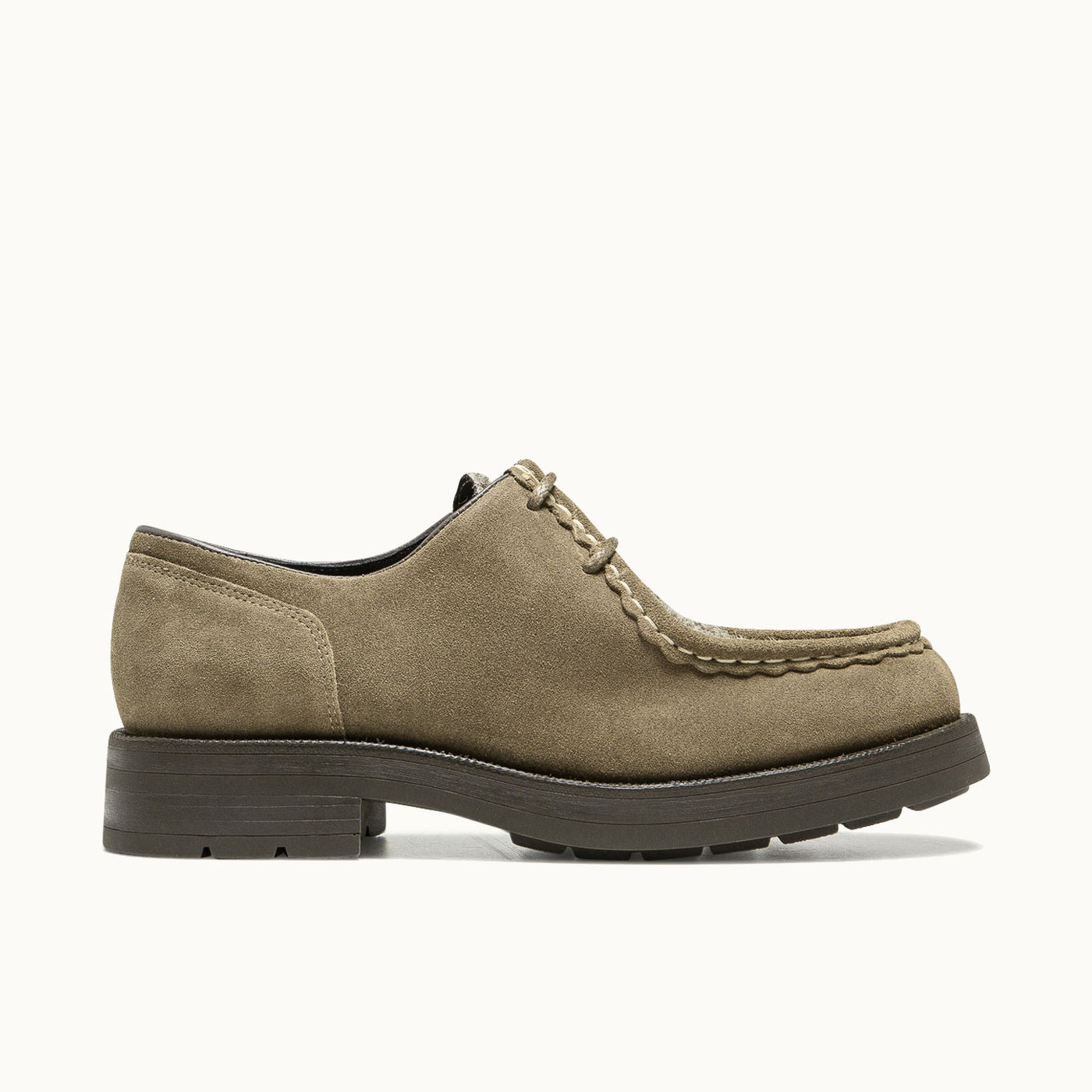 Thick Sole Derby Shoes TAMBOUR VS Taupe | KLEMAN – Kleman