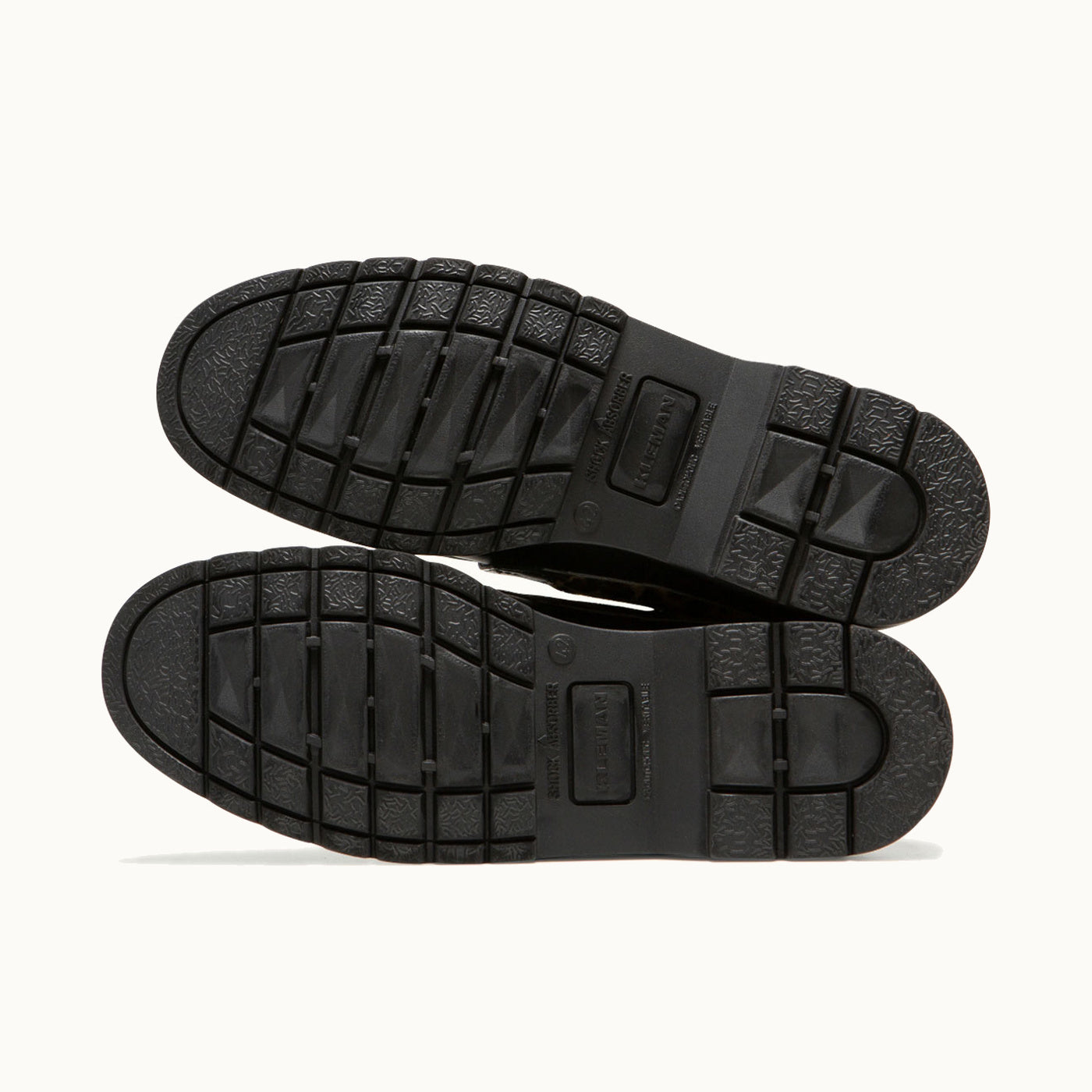 Workwear Leopard Leather Shoes for Men and Women ALFAN Black