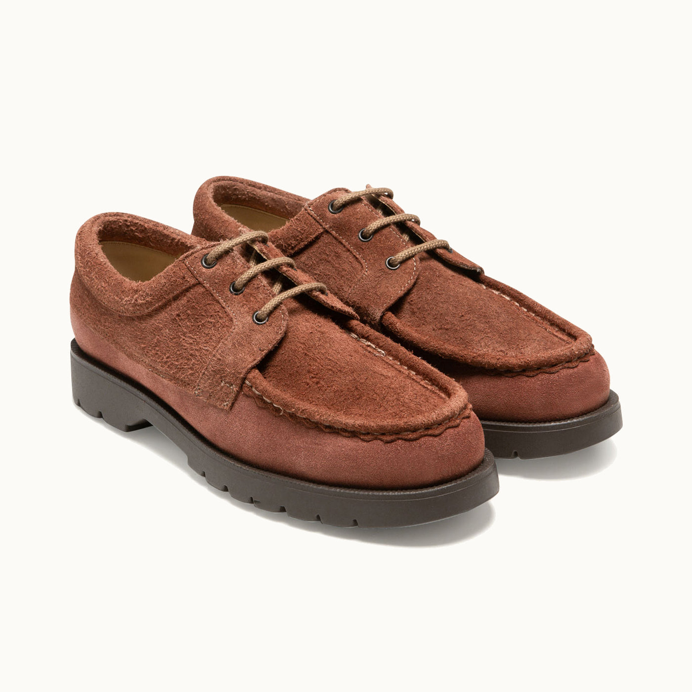 Workwear Suede Shoes in Chocolate Brown ALFAN VV2 | KLEMAN – Kleman