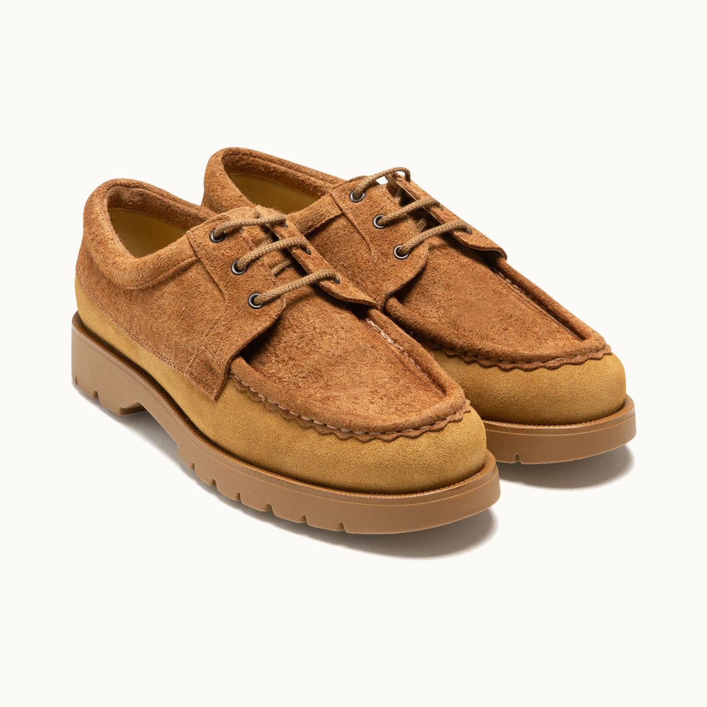 Workwear Suede Shoes in Cognac ALFAN VV2 | KLEMAN – Kleman