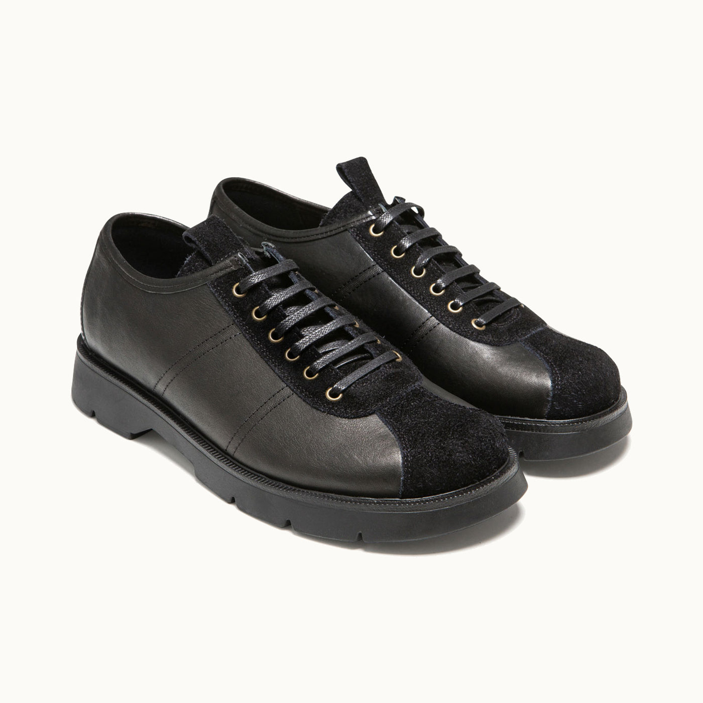 Lug Sole Oxford Shoes CHENAL XNV Black | KLEMAN – Kleman