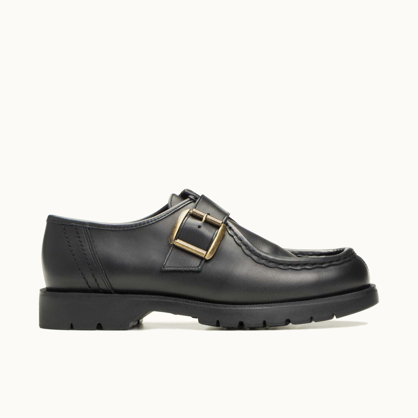 Leather Tyrolean Shoes | PADROR G VGT Black – Kleman