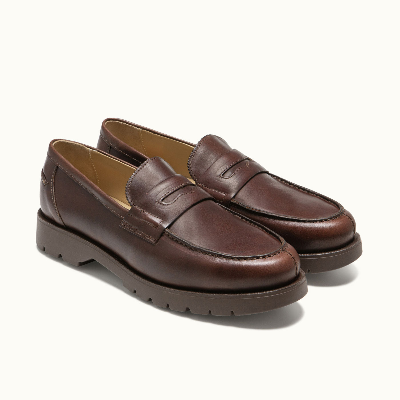 COTTEUR A Brown Leather Loafers | KLEMAN – Kleman