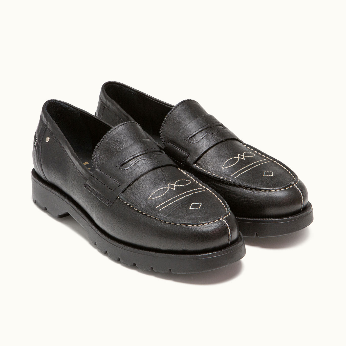 COTTEUR FLK Black Leather Loafers | KLEMAN – Kleman
