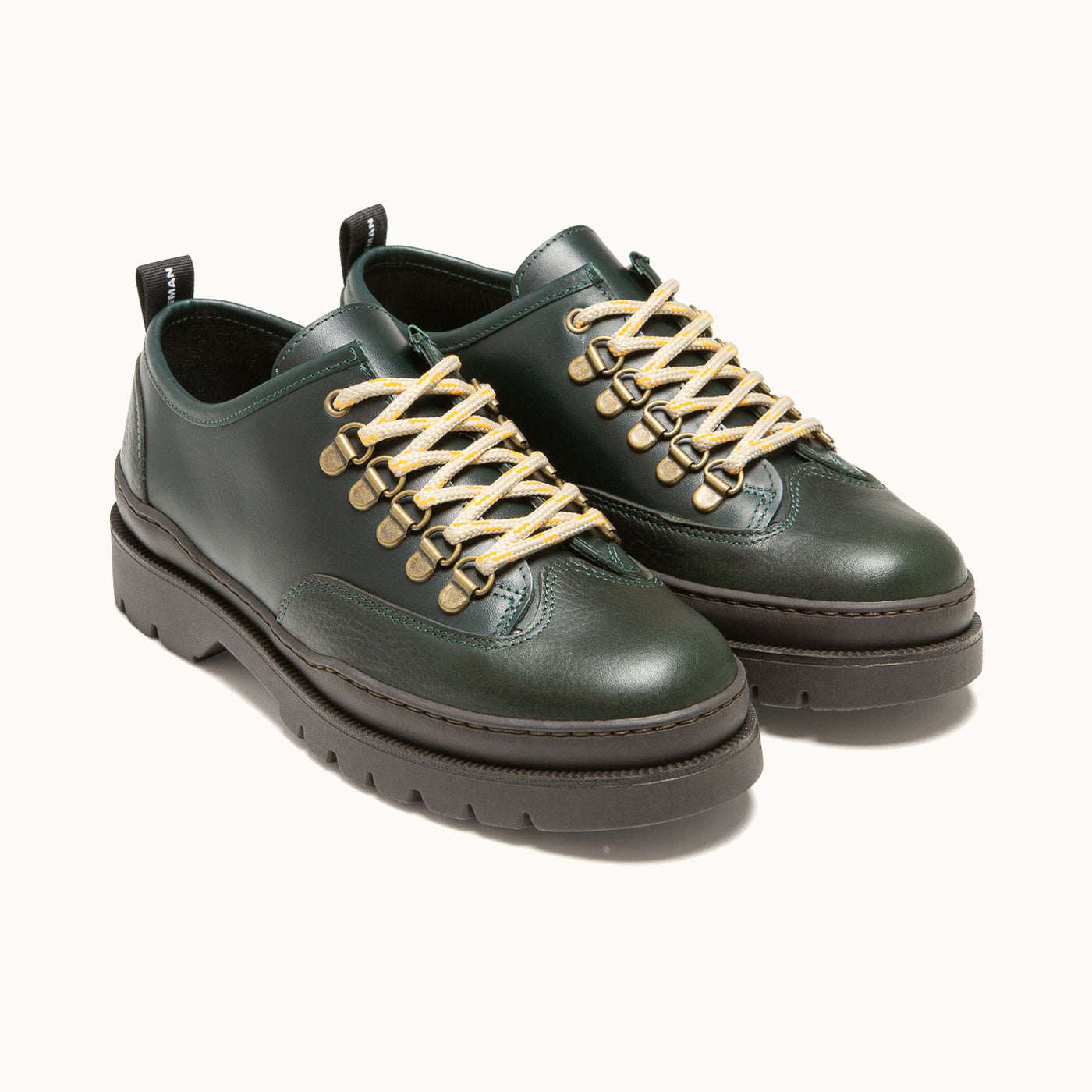 Leather Derbies COURRIER CG Green | KLEMAN – Kleman