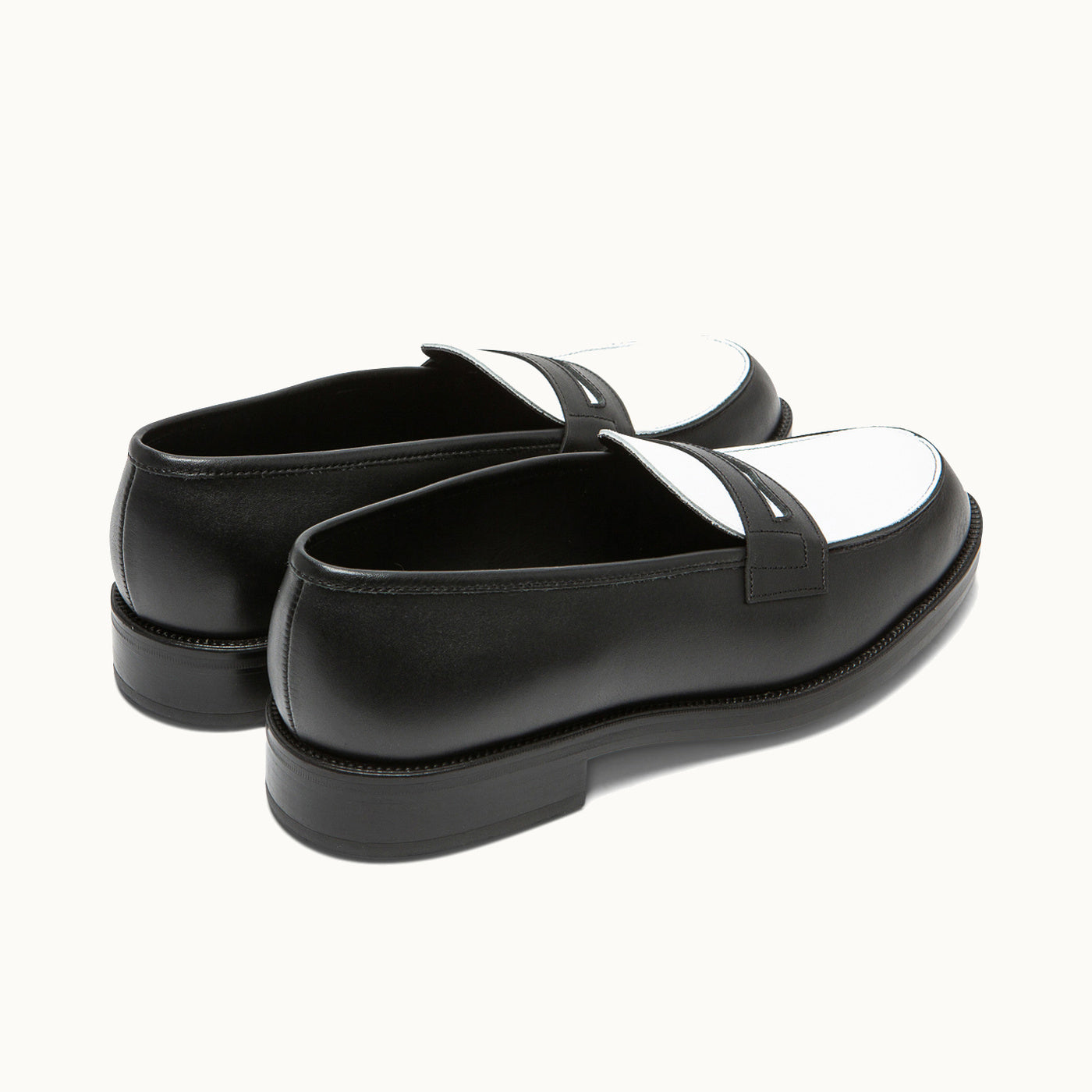 Leather Loafers | DALIOR 2 Black White – Kleman