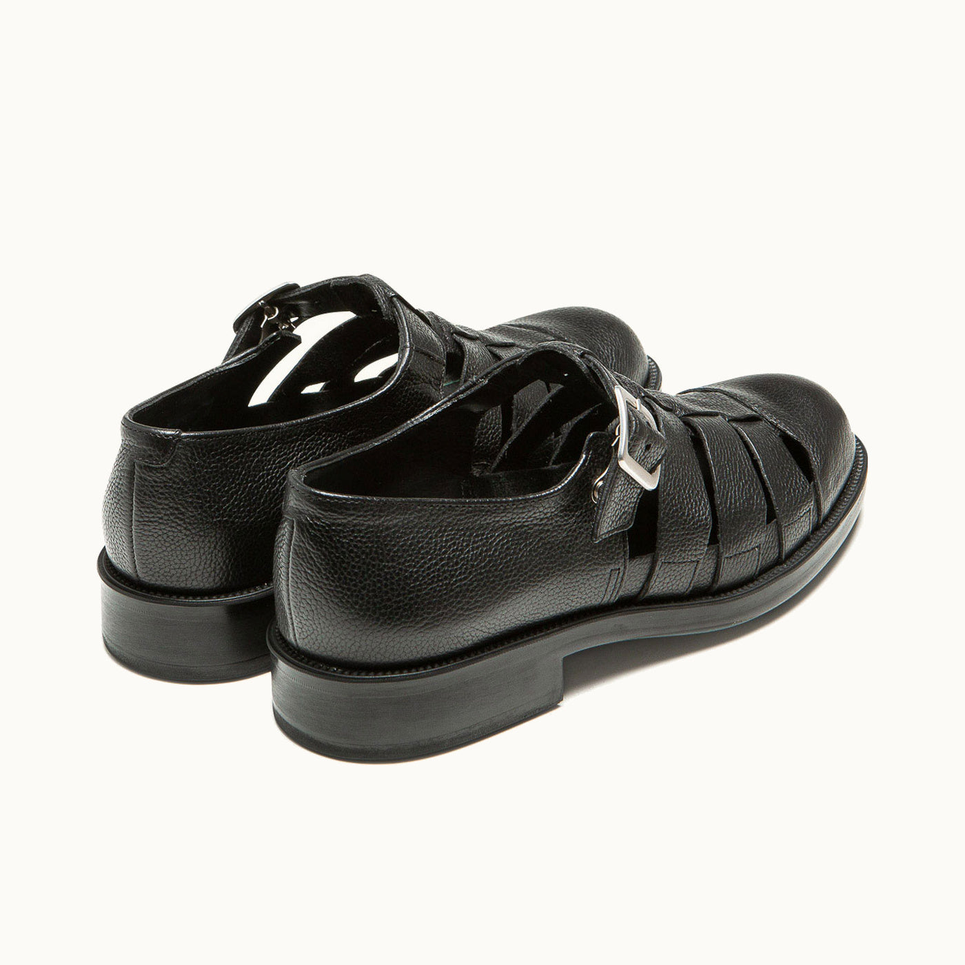 Leather Sustainable Sandals | DIMORI G VGT Black – Kleman