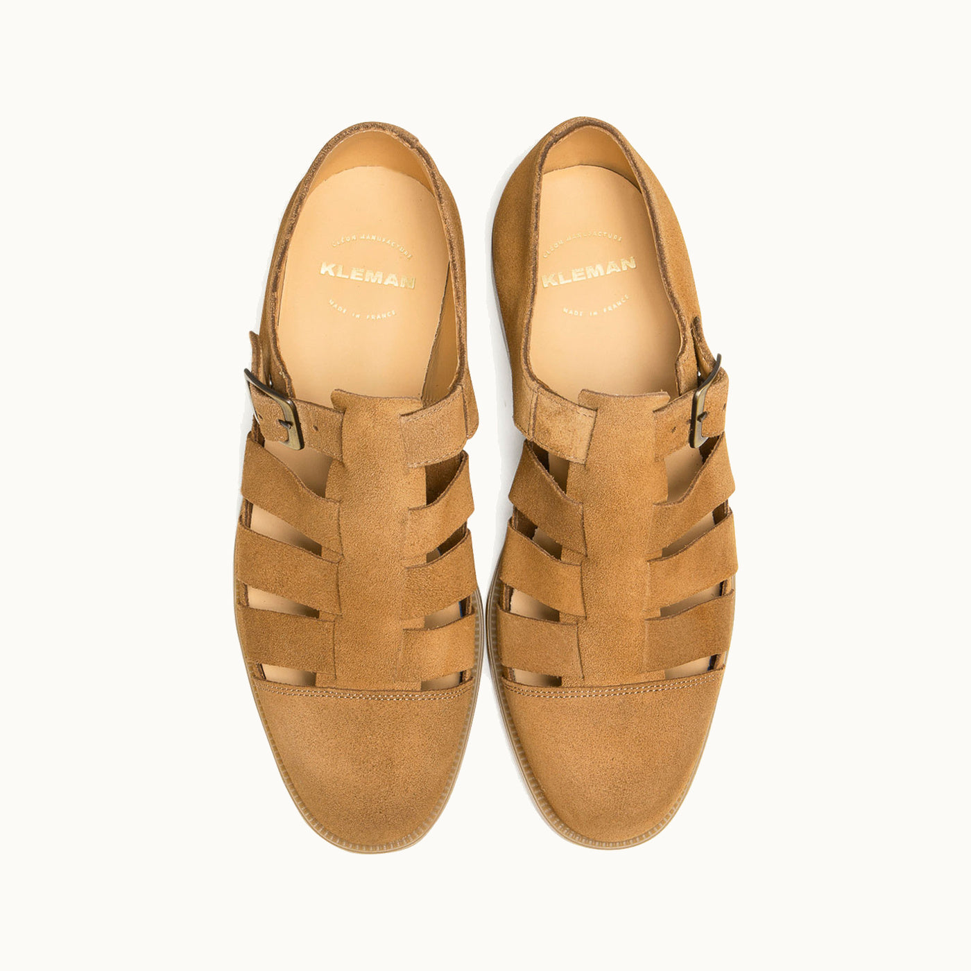 Men's Closed-Toe Sandals DIMORI V SUM Cognac | KLEMAN – Kleman