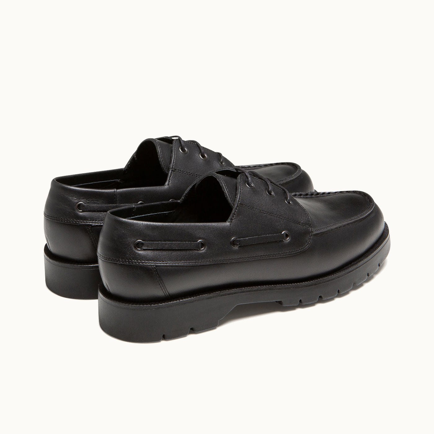 Leather Chunky Derby Shoes | DONATO Black – Kleman