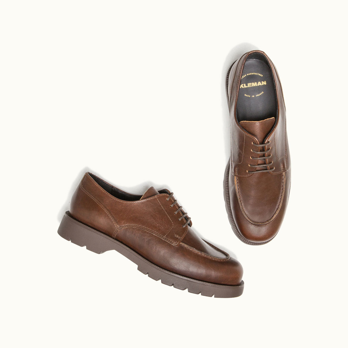 Brown Leather Golf Derbies FRODAN A | KLEMAN – Kleman