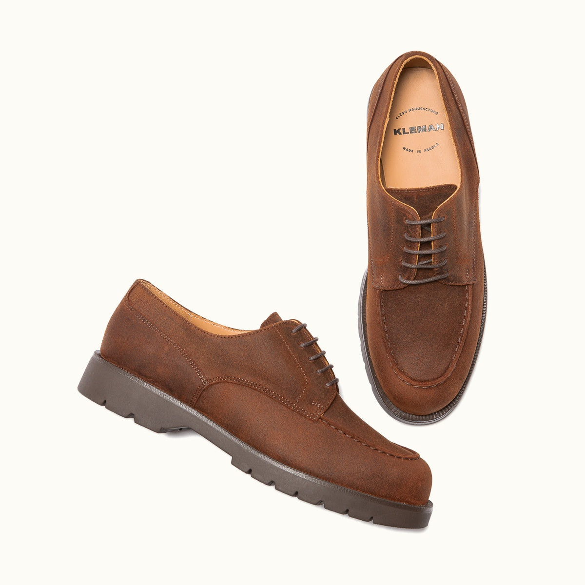 Lug Sole Golf Derby Shoes FRODAN EC Cognac | Workwear Style – Kleman