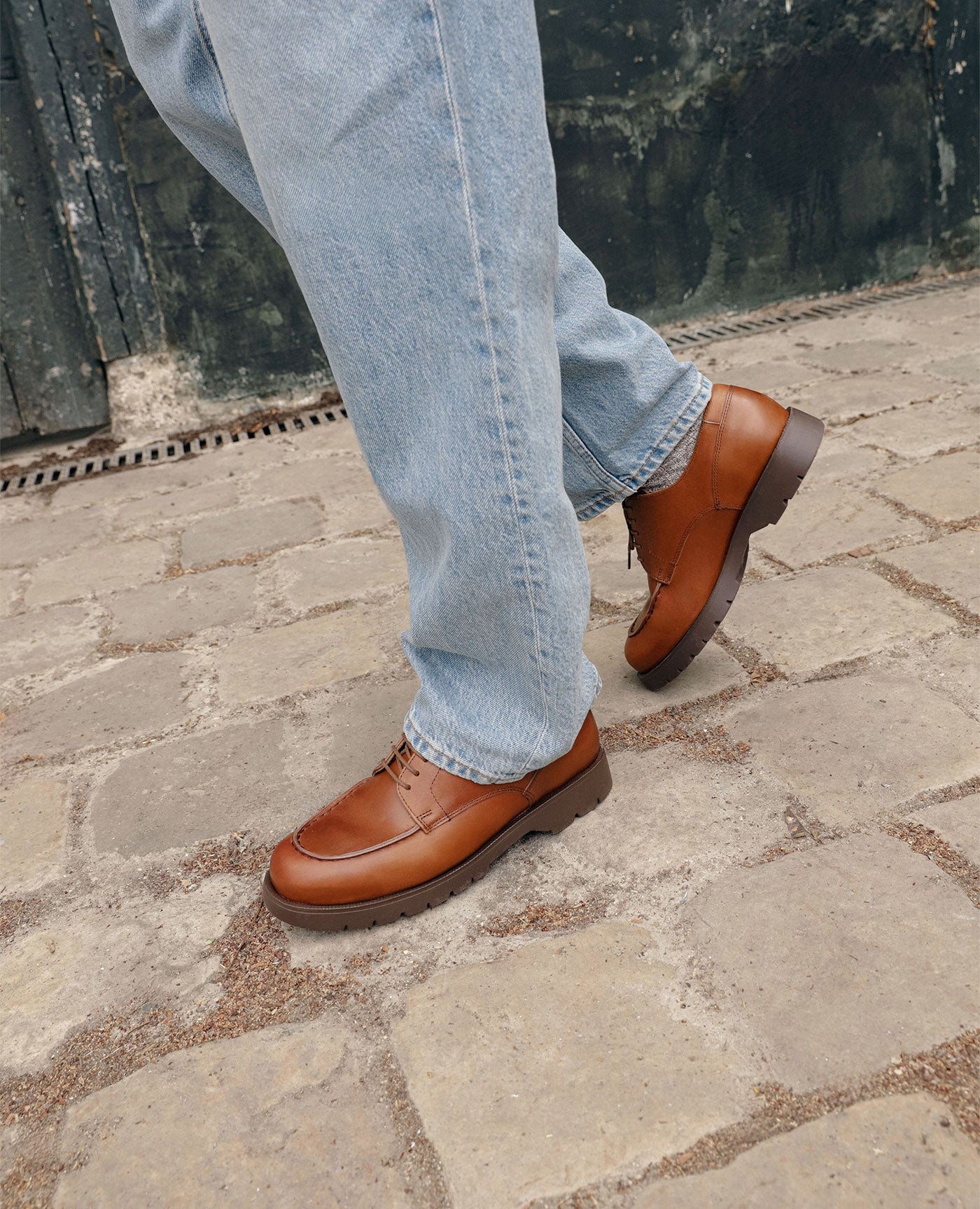 FRODAN TH Pull-Up Leather Derby Cognac | KLEMAN – Kleman