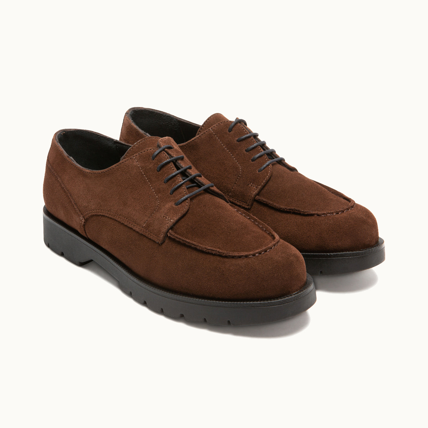 Chocolate Brown Suede Chunky Golf Derby Shoes FRODAN V | Workwear