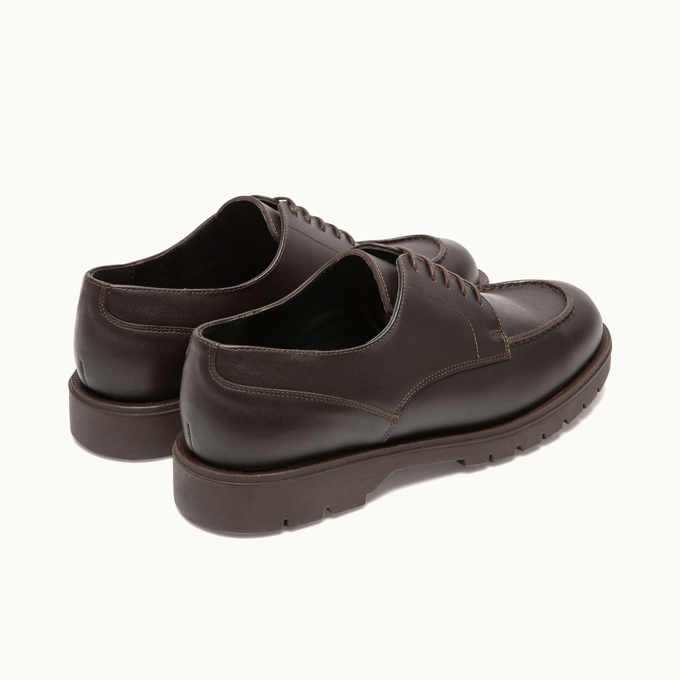 Brown Leather Golf Derby Shoes FRODAN | Workwear Style – Kleman