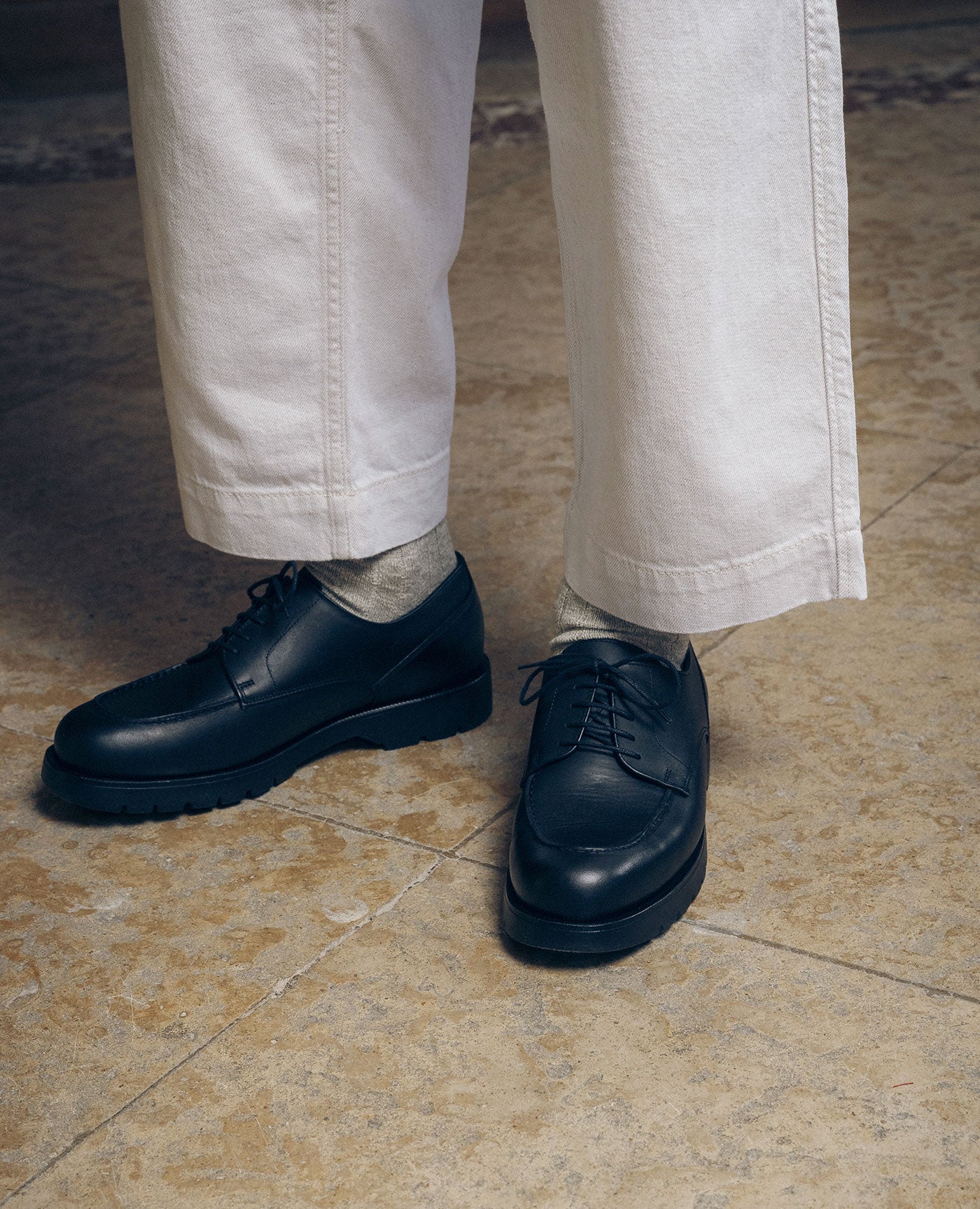 靴 Kleman froda 43 Black Leather Golf Derby Shoes FRODAN | Workwear Style – Kleman