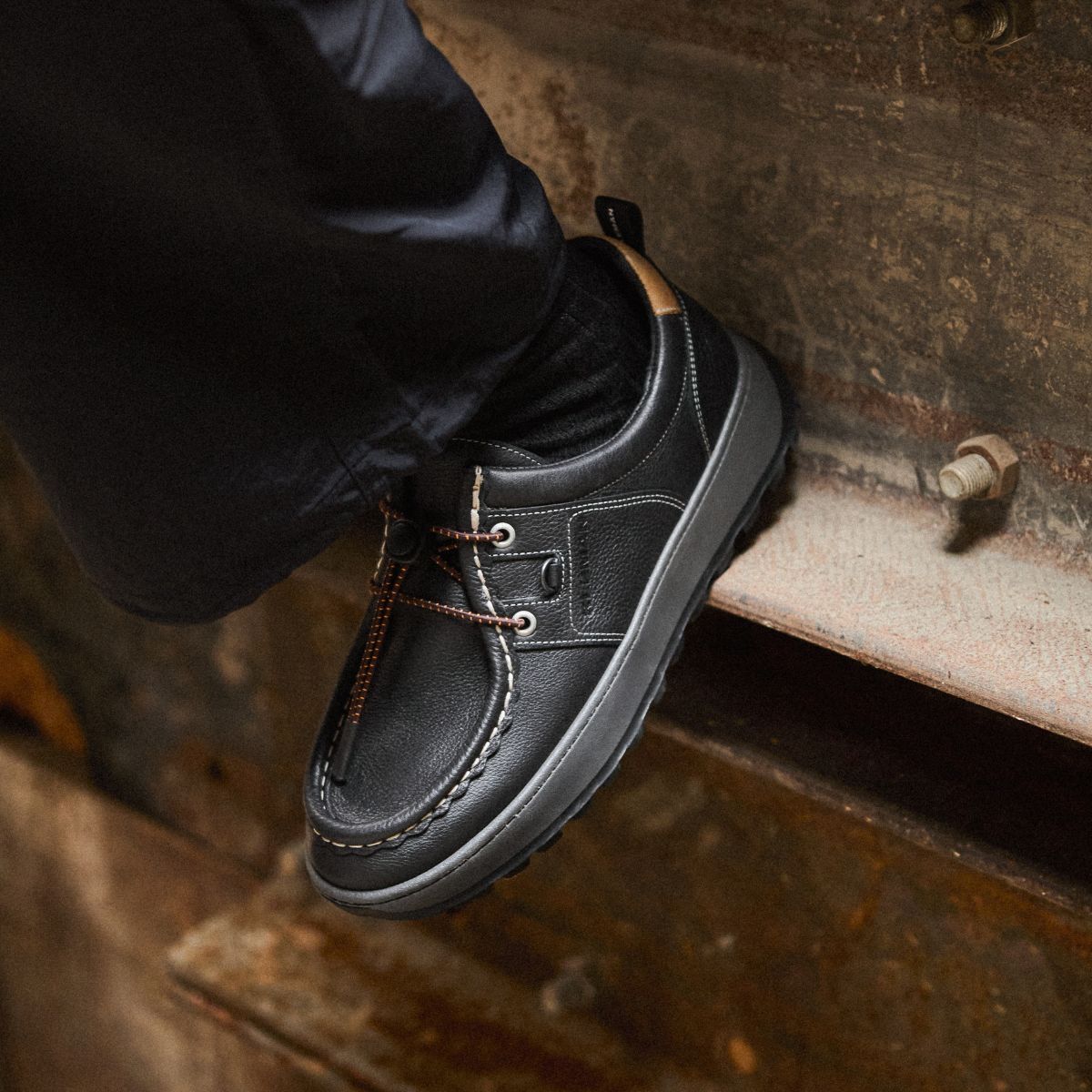 Sneakers with Outdoor Sole GRANITE PWP Black | KLEMAN – Kleman
