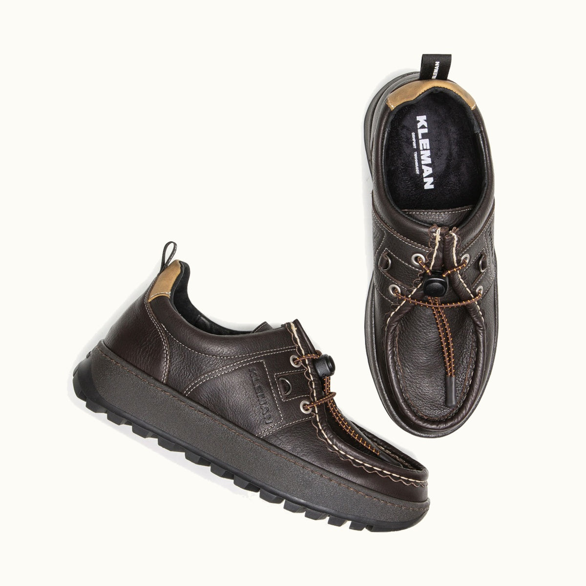 Sneakers with Outdoor Sole GRANITE PWP Brown | KLEMAN – Kleman