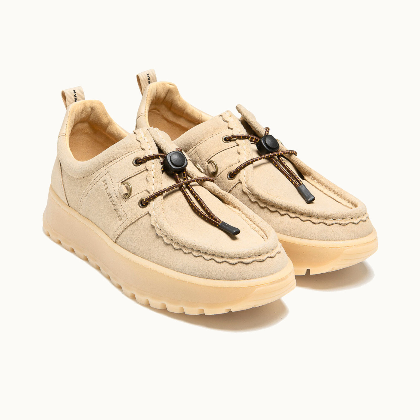 Platform Sneakers Beige GRANITE VM | KLEMAN – Kleman