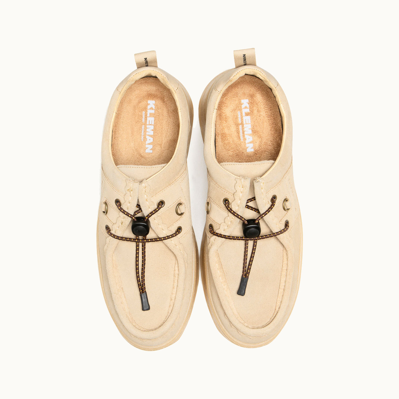 Platform Sneakers Beige GRANITE VM | KLEMAN – Kleman