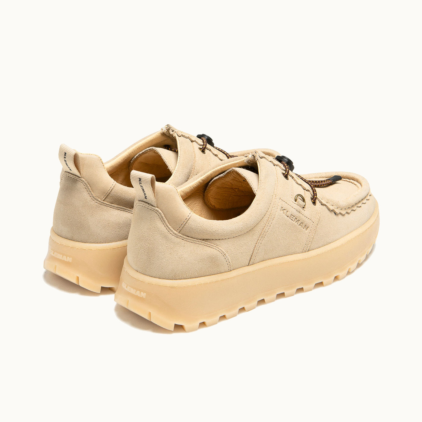 Platform Sneakers Beige GRANITE VM | KLEMAN – Kleman