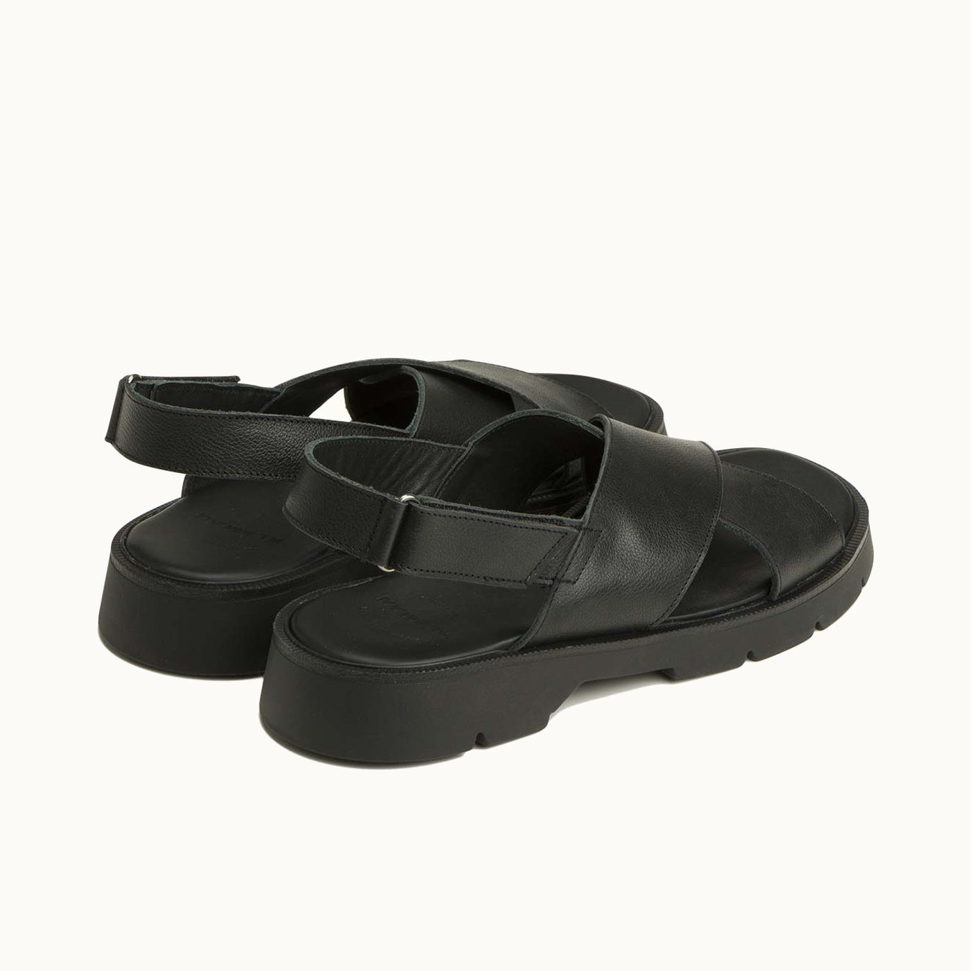 Cross-Strap Sandals | ILOT OAK Black – Kleman