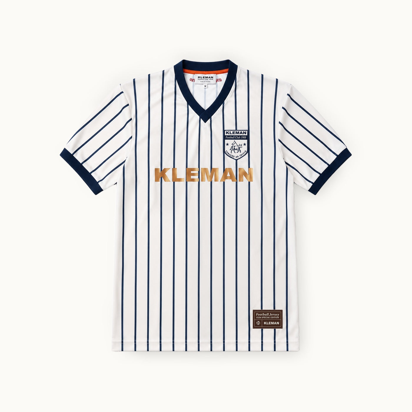 MAILLOT KLEMAN FC ECRU+MARINE+CARMIN - KLEMAN