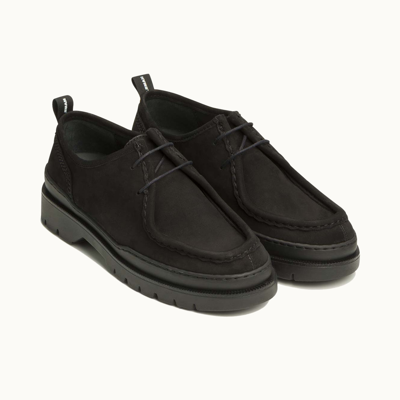 Nubuck Chunky Derby Shoes | MAJOR N Black – Kleman