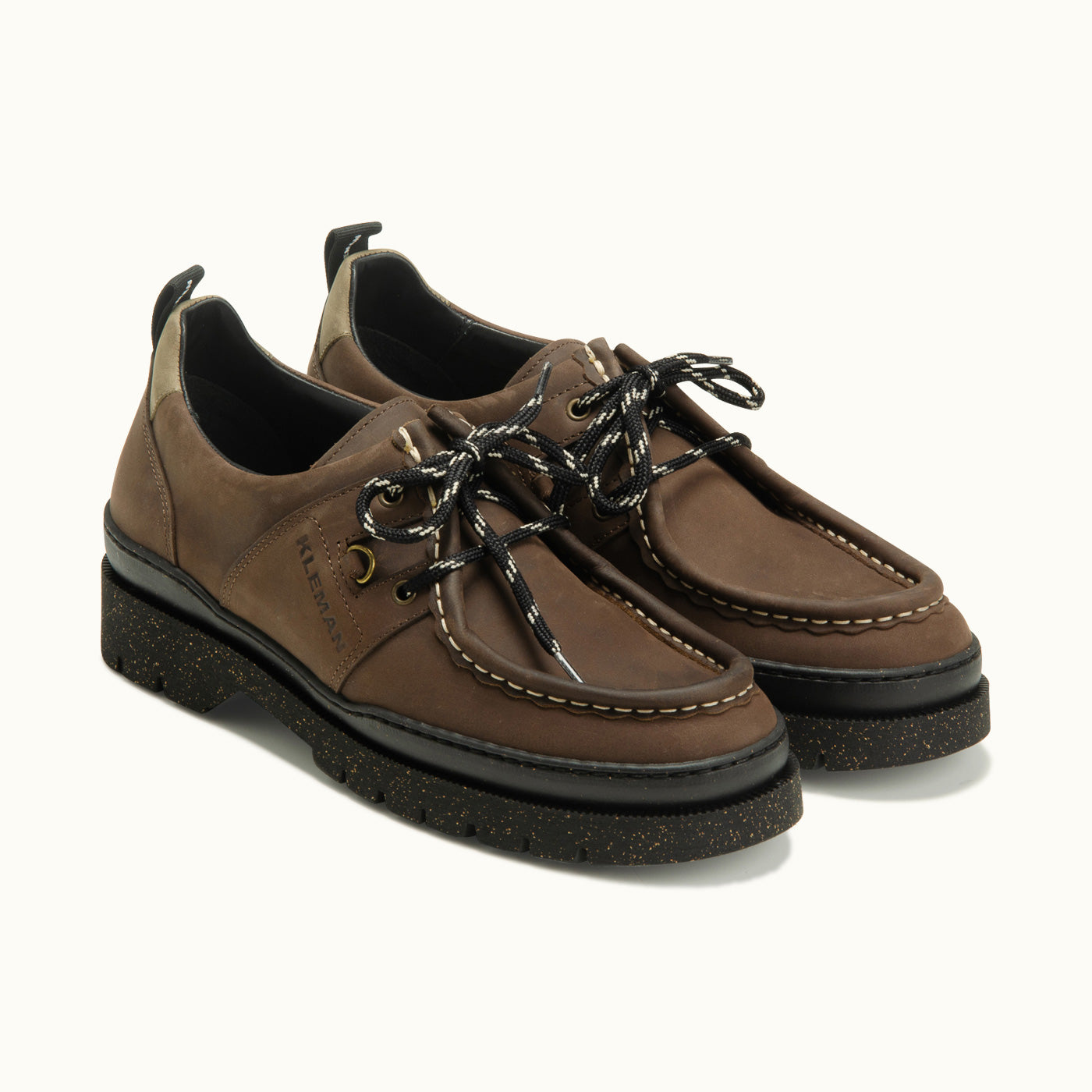 Suede Tyrolean Shoes | PADROR VV Chocolate Large Size – Kleman