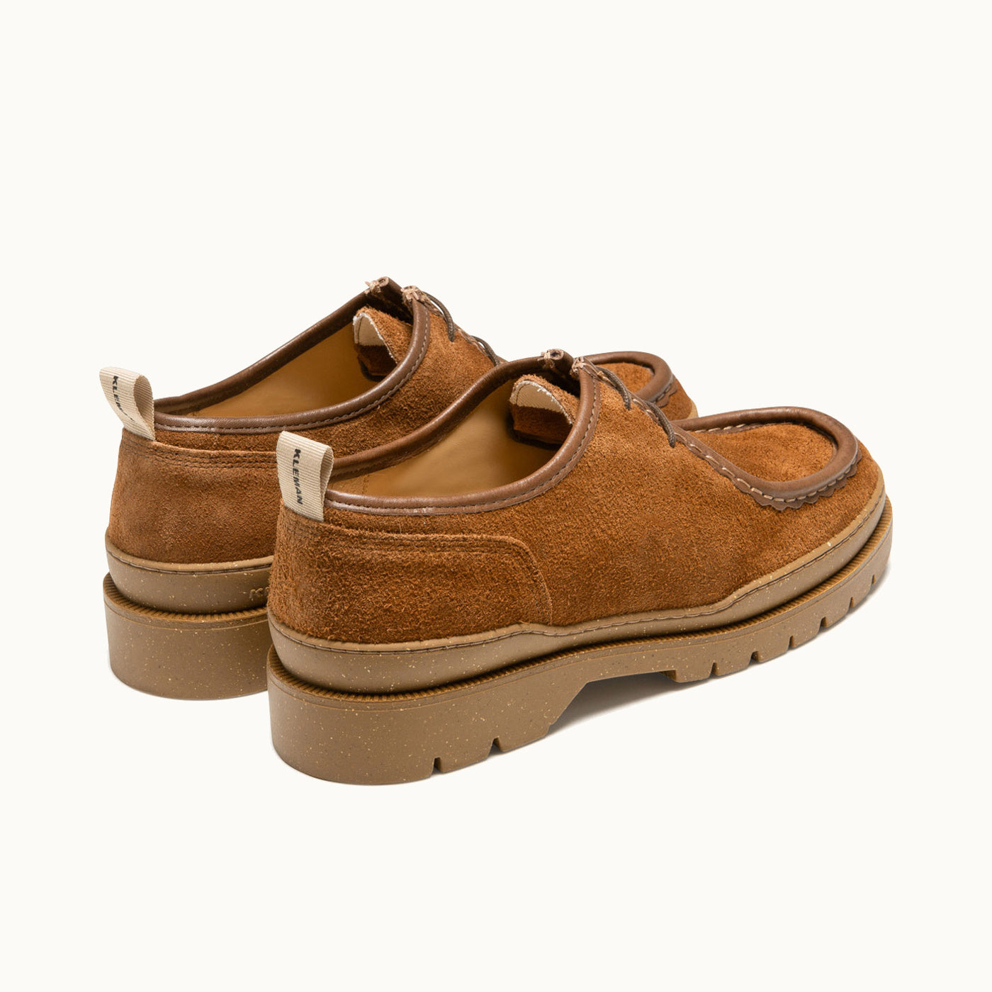 Suede Workwear Derbies MAJOR VP OAK 2 Cognac | KLEMAN – Kleman