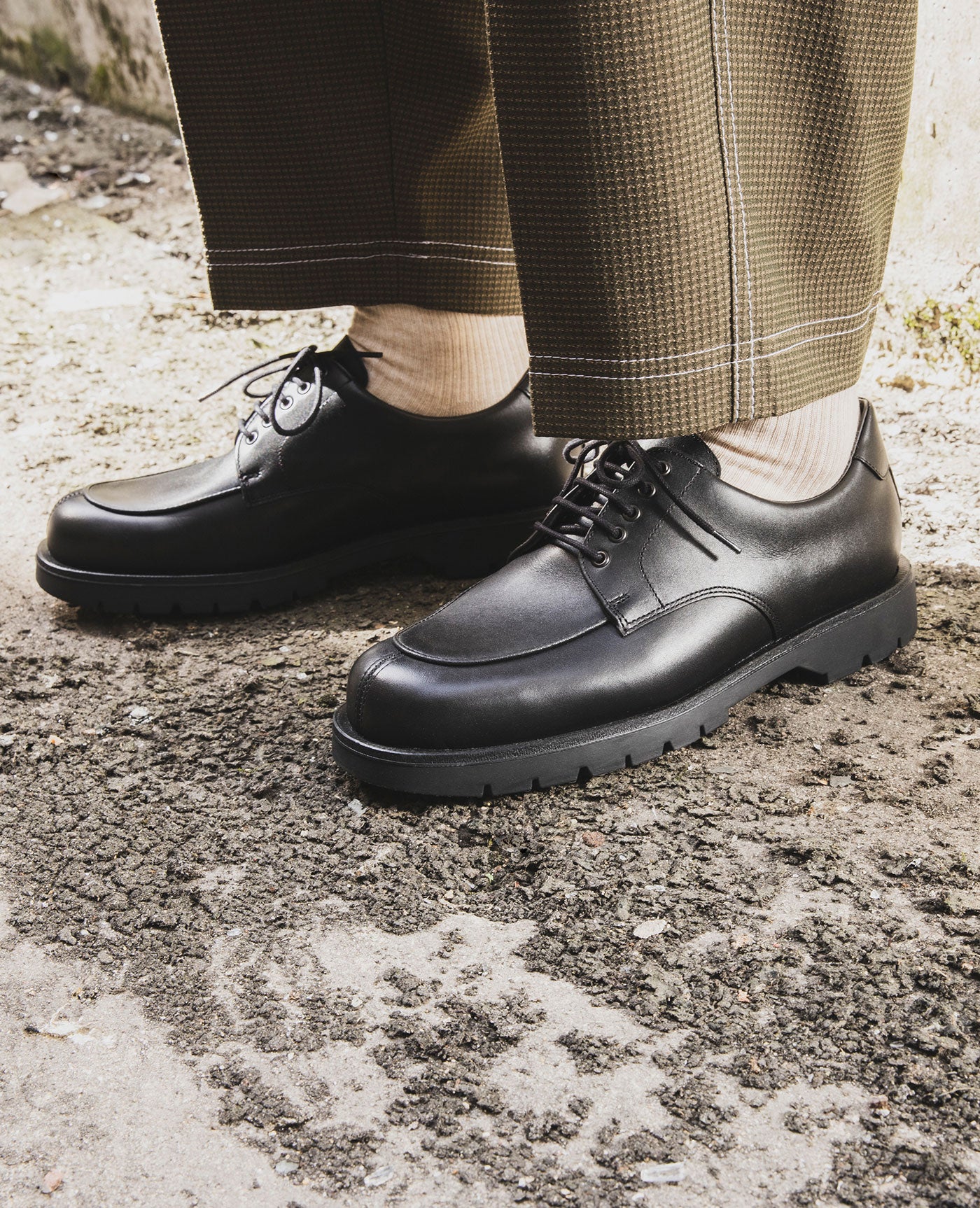 Leather Derby Shoes | OFFICIER Black – Kleman