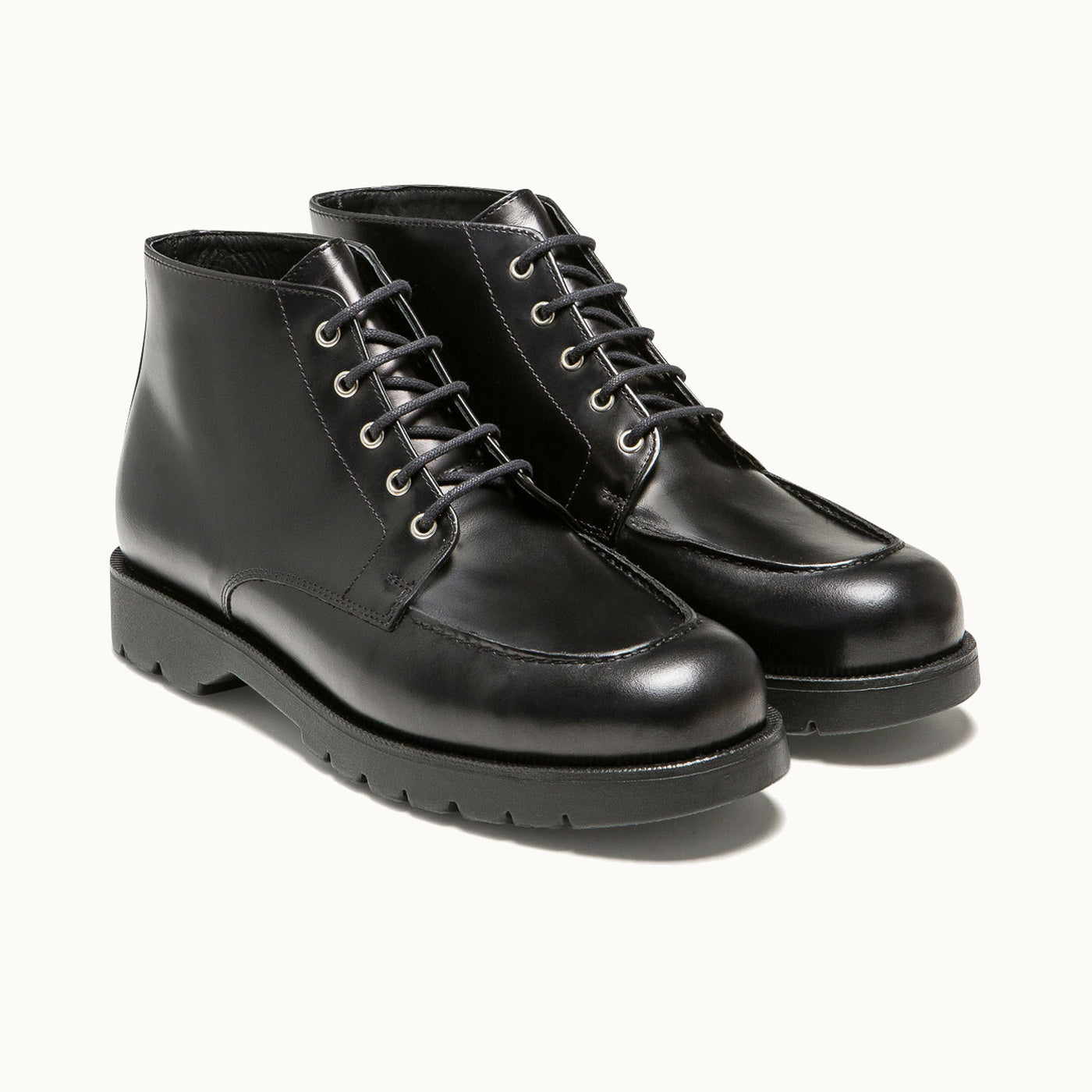 Chunky Lace-up Boots OXAL B2 Black | KLEMAN – Kleman