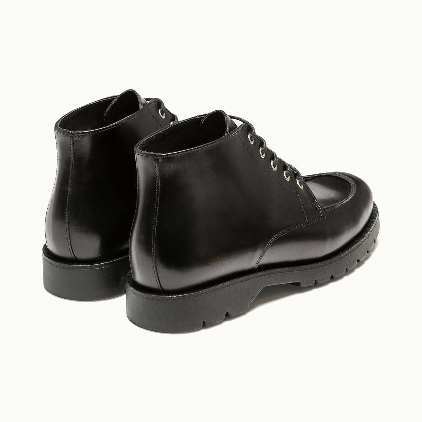 Chunky Lace-up Boots OXAL B2 Black | KLEMAN – Kleman