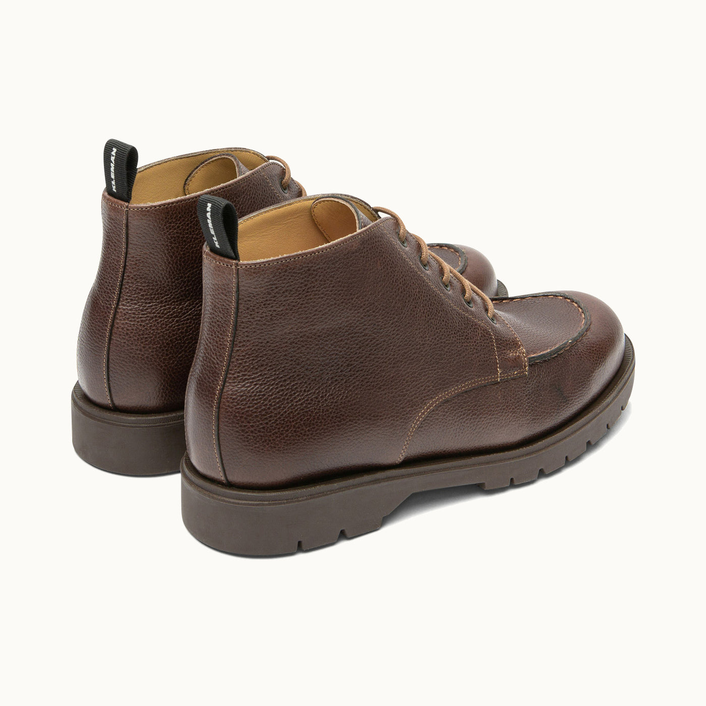 Leather Chunky Boots | OXAL G VGT Coffee – Kleman