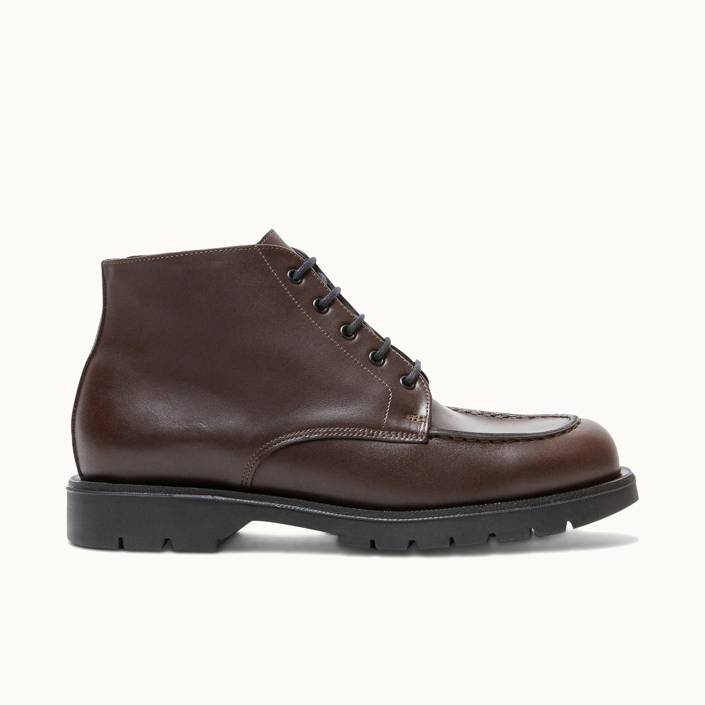 Leather Chunky Boots | OXAL KP Black Large Size – Kleman