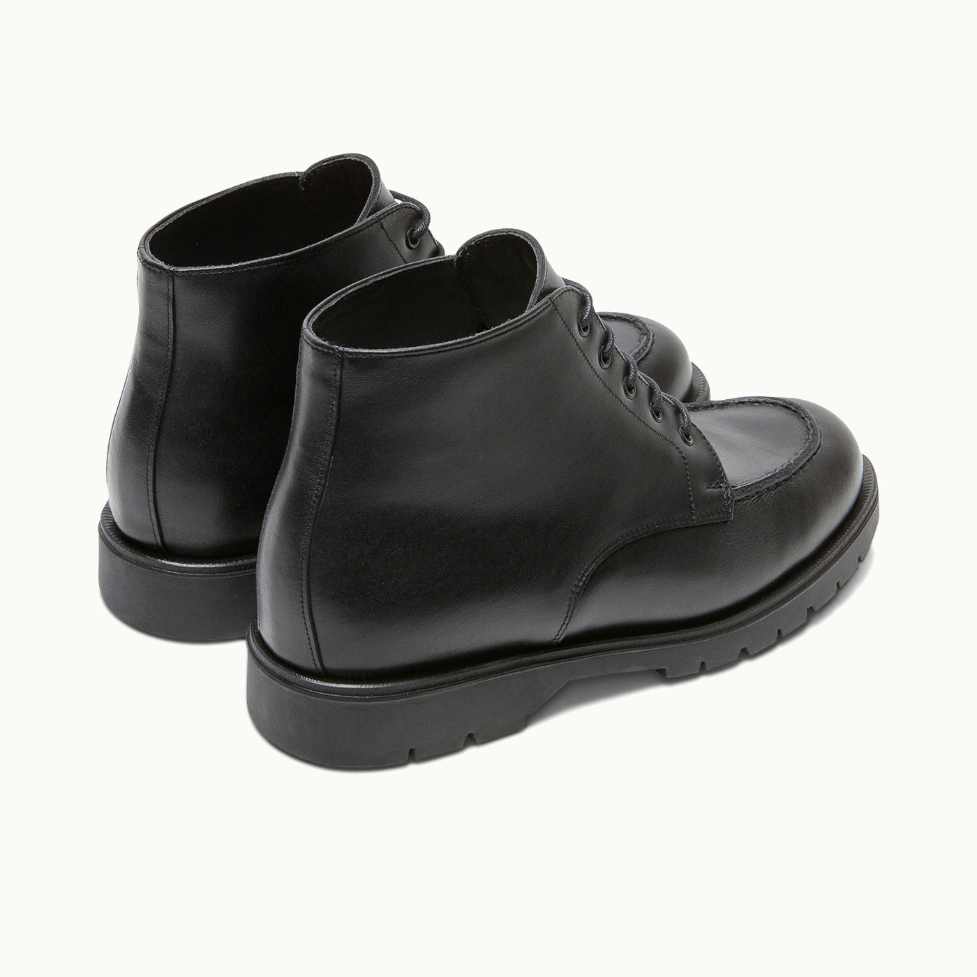 Leather Chunky Boots | OXAL KP Black – Kleman