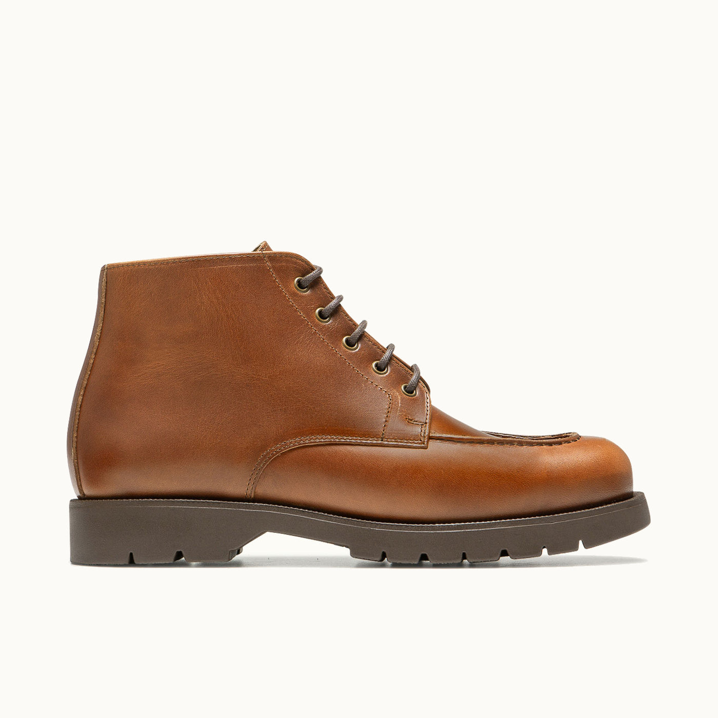 OXAL TH High-Top Boots in Cognac Pull-Up Leather | KLEMAN – Kleman