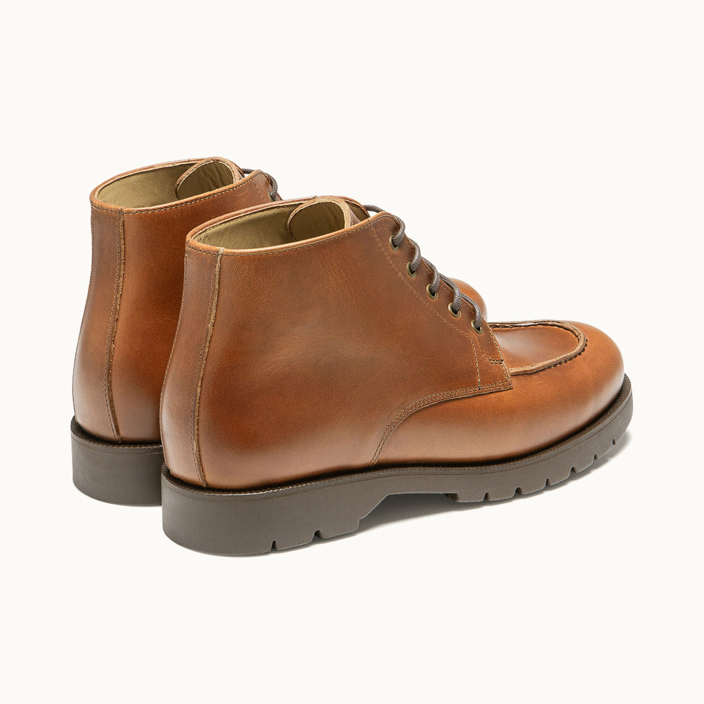 OXAL TH High-Top Boots in Cognac Pull-Up Leather | KLEMAN – Kleman