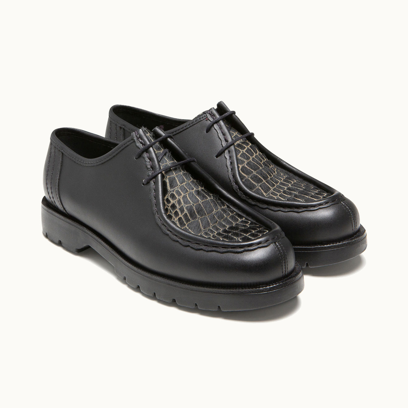ドレス/ビジネス kleman PADRIN BLACK 42 Sturdy Sole Derbies PADROR OAK Black | KLEMAN – Kleman