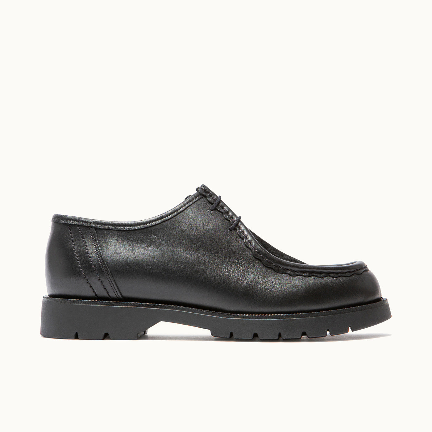 Leather Tyrolean Shoes | PADROR Navy Large Size – Kleman