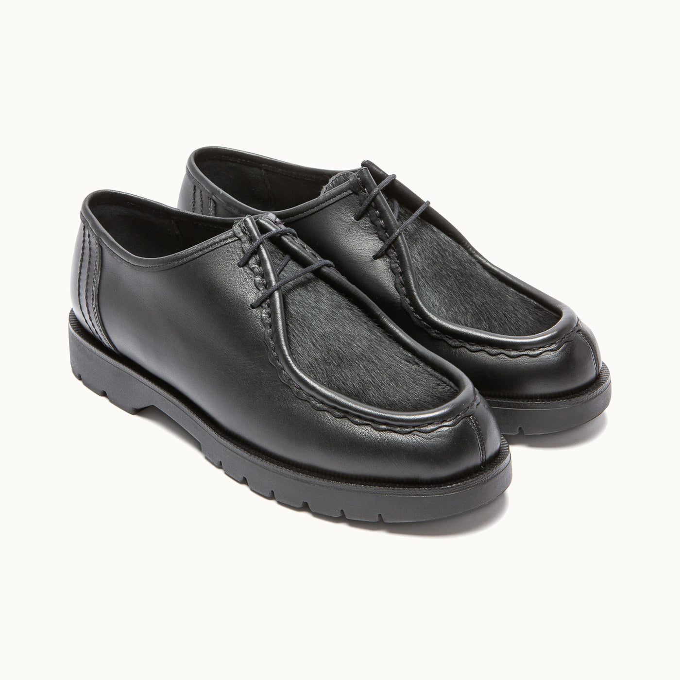 KLEMAN　FRODAN 42 Black Leather Golf Derby Shoes FRODAN | Workwear Style – Kleman