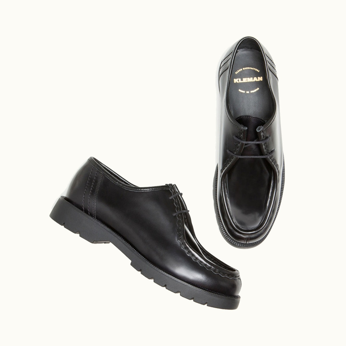 Black Patent Leather Workwear Shoes | PADROR B2 Black – Kleman