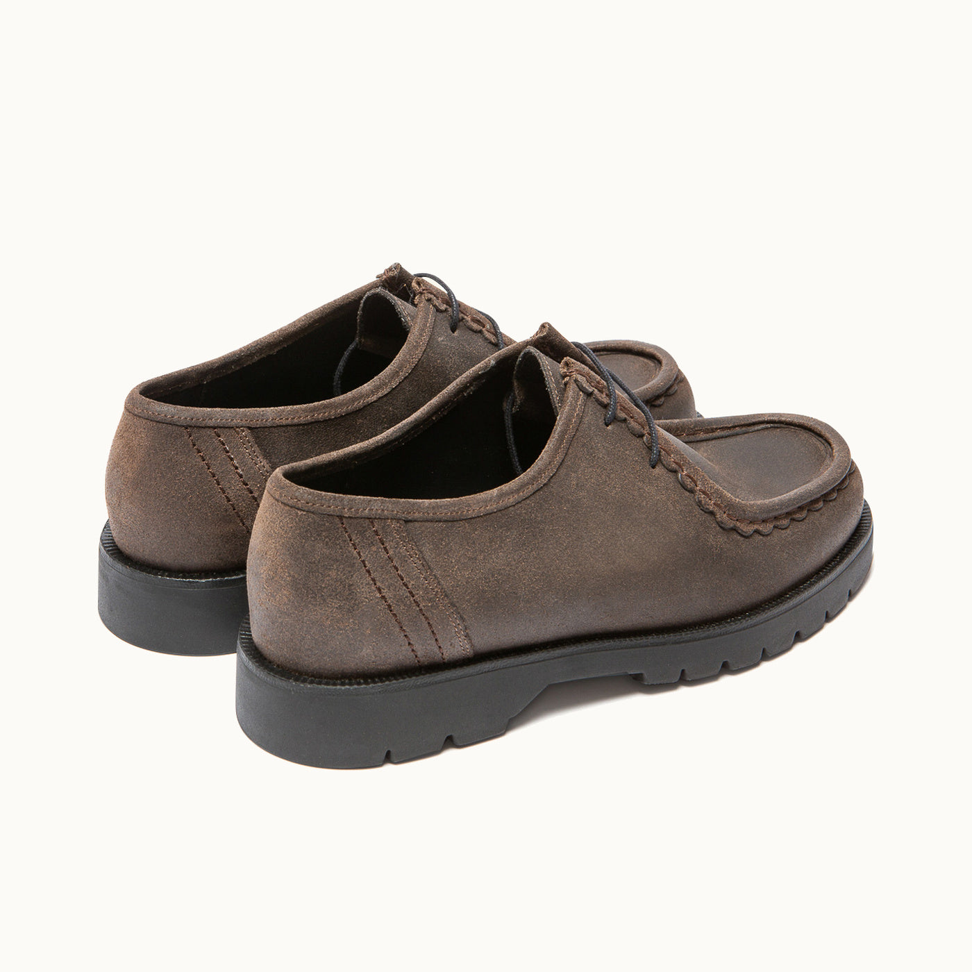 Waxed leather Shoes | PADROR EC Chestnut Brown – Kleman