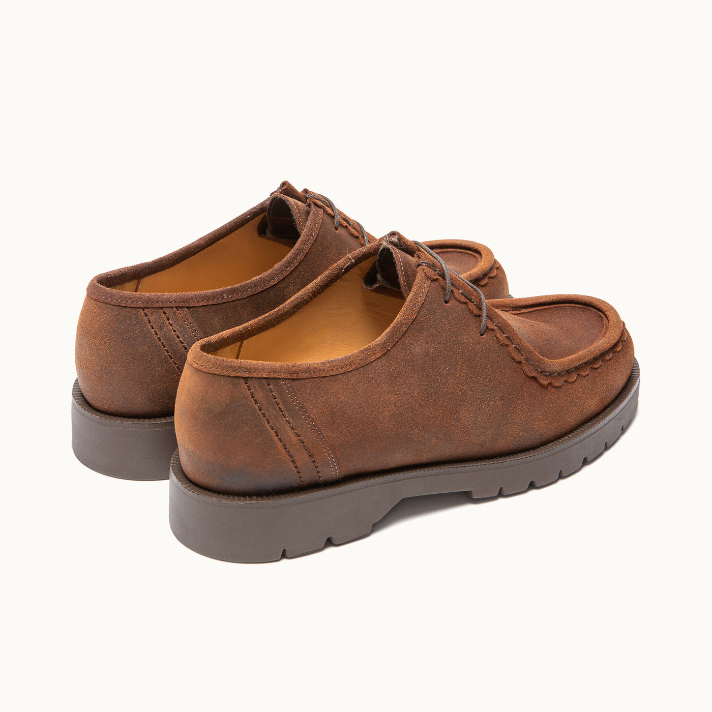 Waxed leather Shoes | PADROR EC Cognac – Kleman