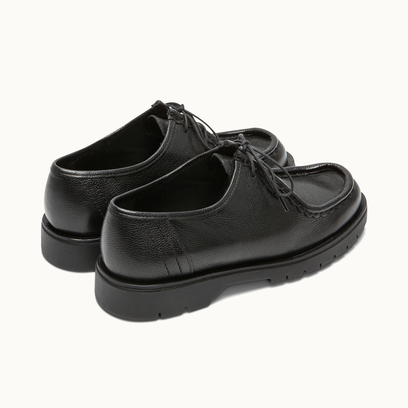 Leather Tyrolean Shoes | PADROR G VGT Black – Kleman